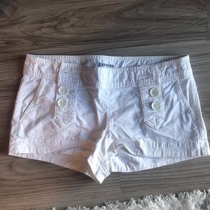 Express white shorts